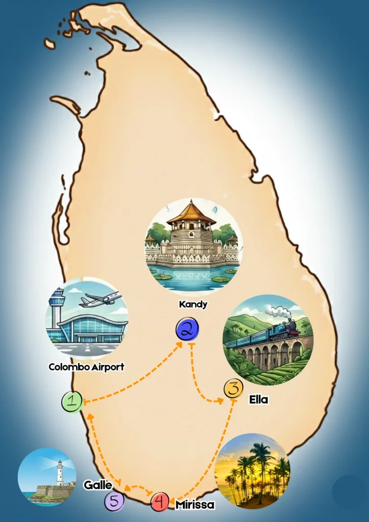 Sri Lanka map