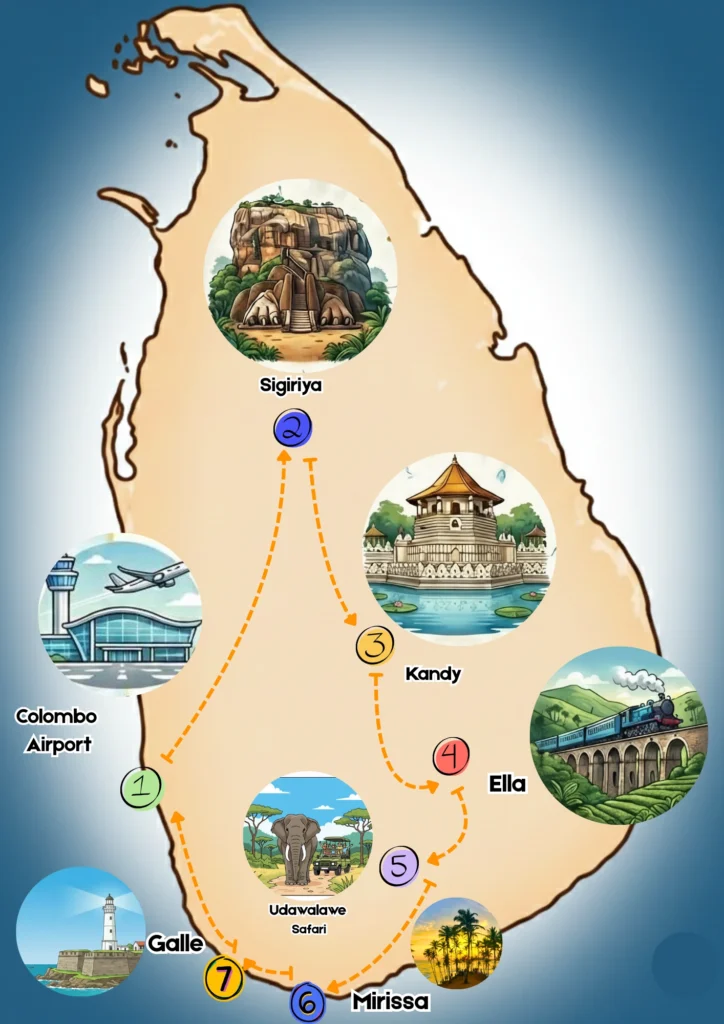 Sri Lanka map
