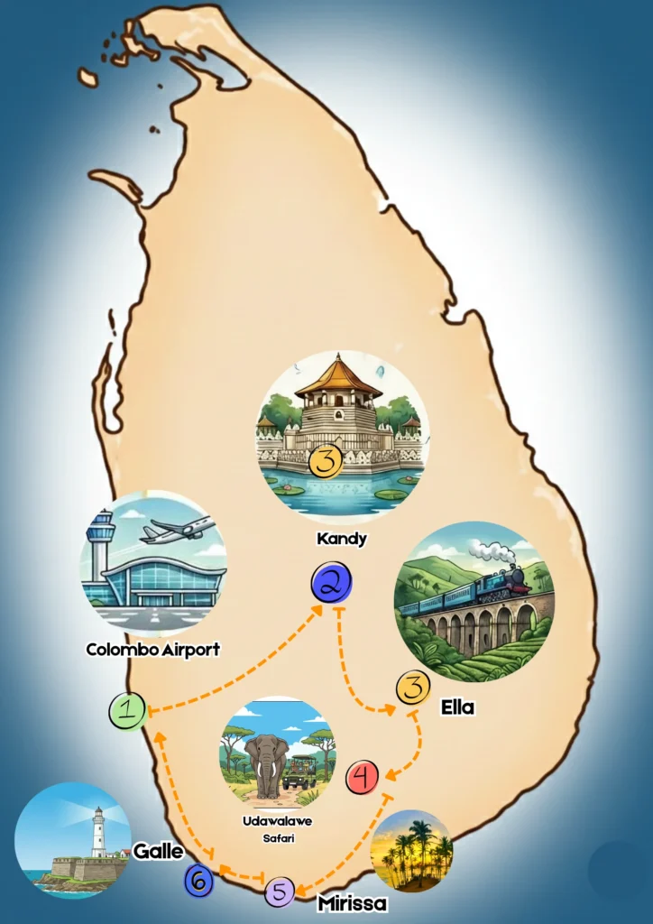 Sri Lanka map